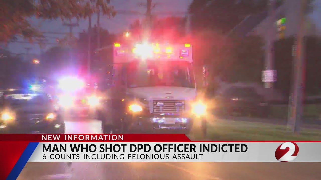 Man accused of shooting Dayton police officer indicted on charges - YouTube