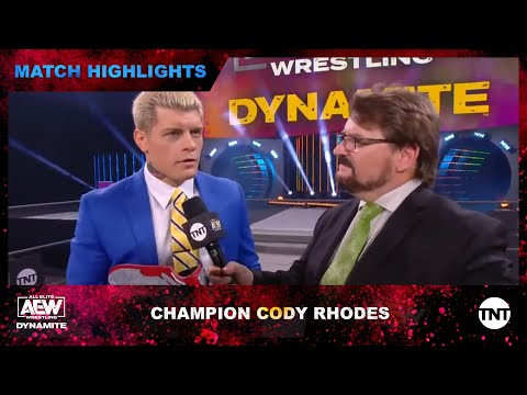 TNT Champion Cody Addresses the Competition at AEW Dynamite