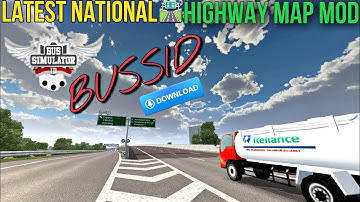 Mod Bussid 3.7.1- NATIONAL HIGHWAY MAP MOD For Bus Simulator Indonesia || Bussid Mod ||