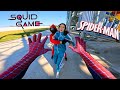 SPIDER MAN RESCUES GIRLFRIEND FROM SQUID GAME SOLDIERS In Real Life ParkourPOV Action SPIDER MAN RESCUES GIRLFRIEND FROM SQUID GAME SOLDIERS In Real Life ParkourPOV Action