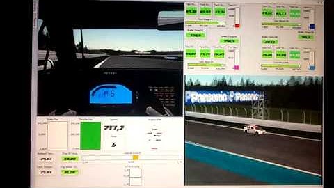 MoTeC test - rFactor2 - BTCC Mitsubishi lancer - Hockenheim