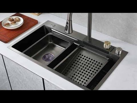 Nano, un évier de cuisine futuriste et multifonctionnel avec lave verre et  cascade fontaine - NeozOne