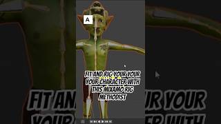 how to parent rig into any character#tutorial #mixamo  #blendercourse