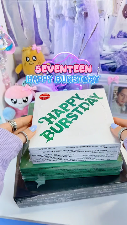 unboxing Seventeen HAPPY BURSTDAY 💕 Target exclusive albums! 💎✨ #svtcarat #svt #kpopshorts #mingyu