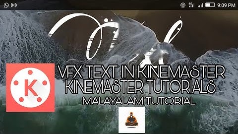 Kinemaster text under sea waves transition | editing guru | Malayalam tutorial