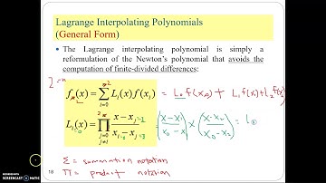 Interpolation Curve Fitting Part 3 Lagrange Interpolating Polynomial