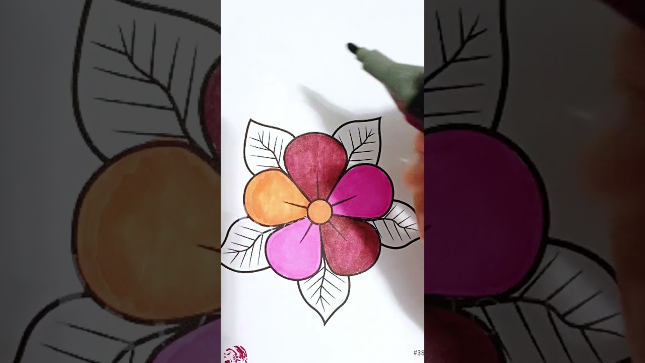 Relaxing Flower Coloring for Adults | ASMR 🌸🌸🌸