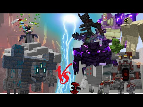 Reanimated Temple & Defender VS Bosses in Minecraft