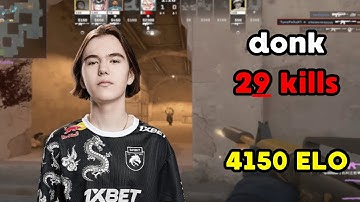 donk plays DUST 2 | FACEIT 4150 ELO | 29 KILLS