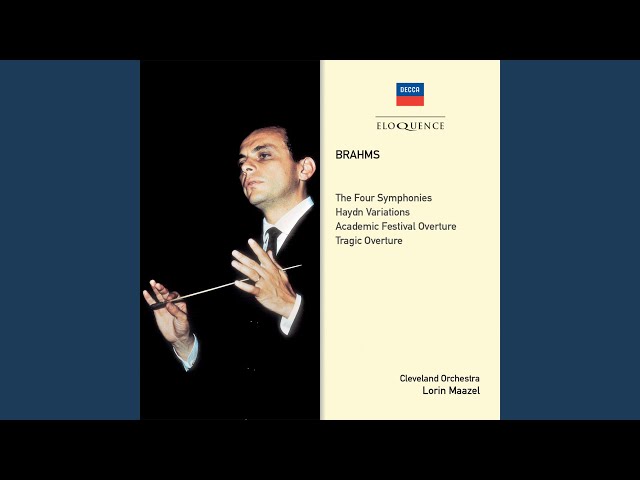 Brahms - Symphonie n° 4 : 1er mvt : Orch Cleveland / L.Maazel