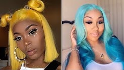 AMAZING! Lace Frontal Wig Compilation 2019💜💙💚💛🧡 COLOR WIGS FOR BLACK WOMEN 😍