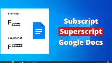 Hoe u subscript en superscript toevoegt in Google Docs