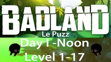 Badland Day I - Noon Le Puzz Level 1-17 3 stars walkthrough [HD]
