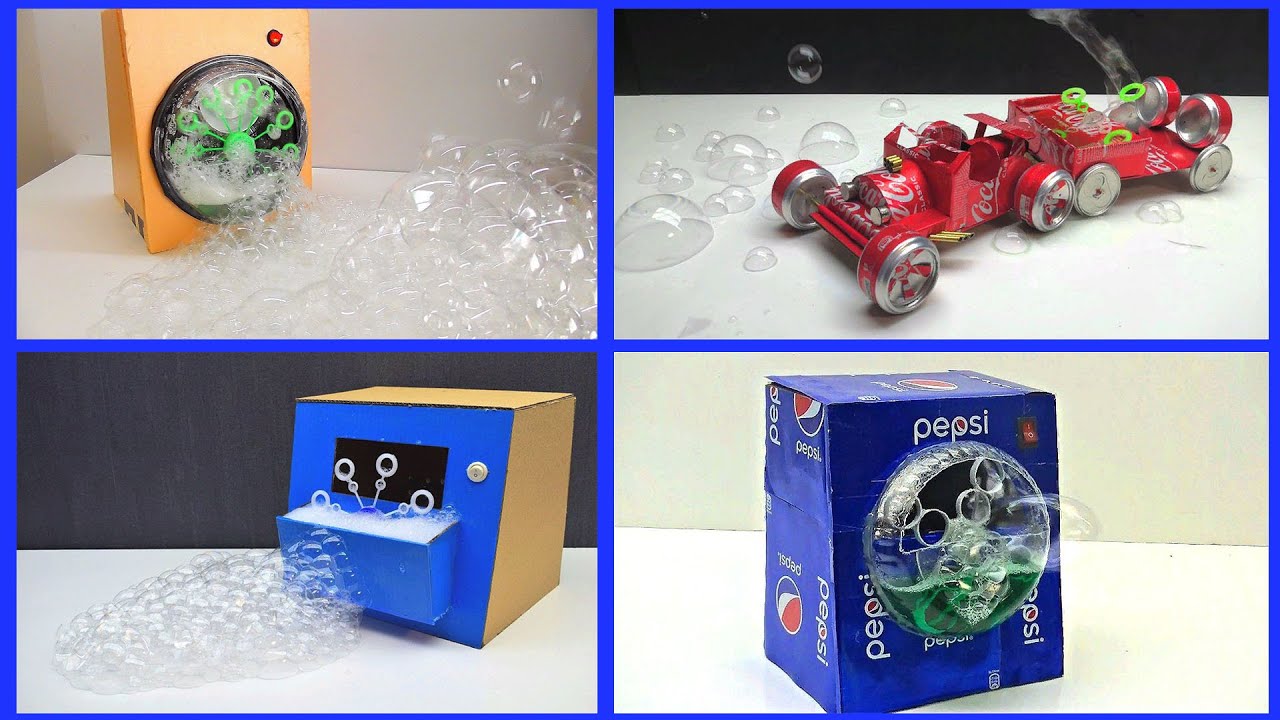 5 Amazing Bubble Machine with Motor at home - YouTube