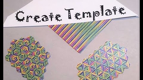 Part 1of 3 Polymer Clay Hexagon and Triangle Pattern