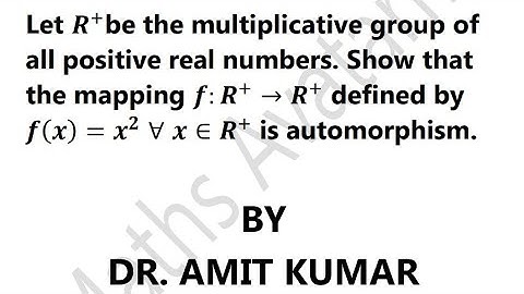 f(x)=x^2 is an authomorphism of R^+