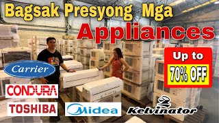 Pinaka-mura at Bagsak presyong Branded Appliances / Direct tayo sa Warehouse ni Mang Kosme