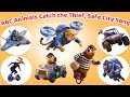 ABC Animals Sounds Police Catch Thieves 🚓🐾 Learn Alphabet, Animals &amp; Good Behavior | Gon Gon Edu