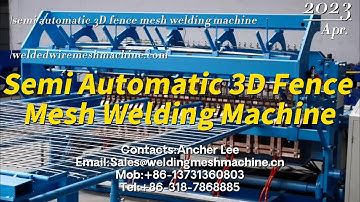 Semi Automatic 3D Fence Mesh Welding Machine  fence|mesh|welding|machine