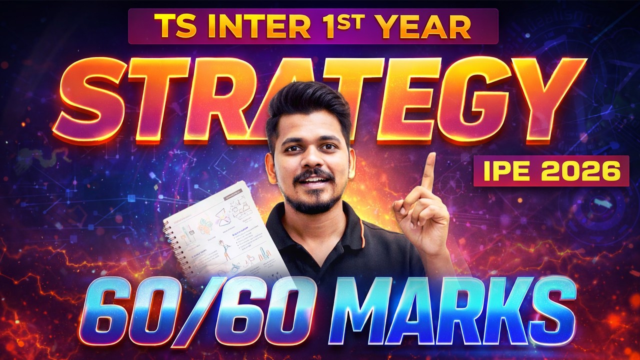 60/60 Marks Strategy 🔥 TG Inter 1st Year | Complete Exam Plan | Ajay Jummidi Sir