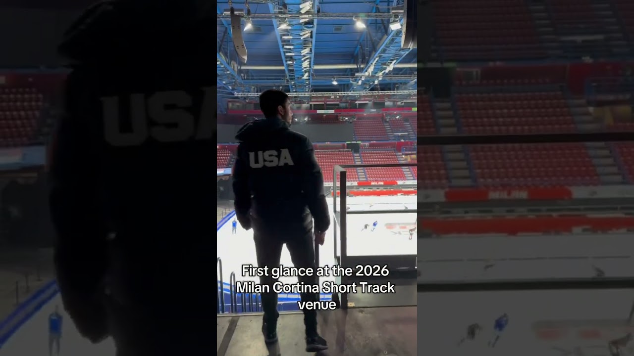 First glance at the 2026 Milan Cortina Short Track venue 😏👏