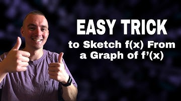 The 1 EASY TRICK to Sketch f(x) From a Graph of f’(x) | Jake
