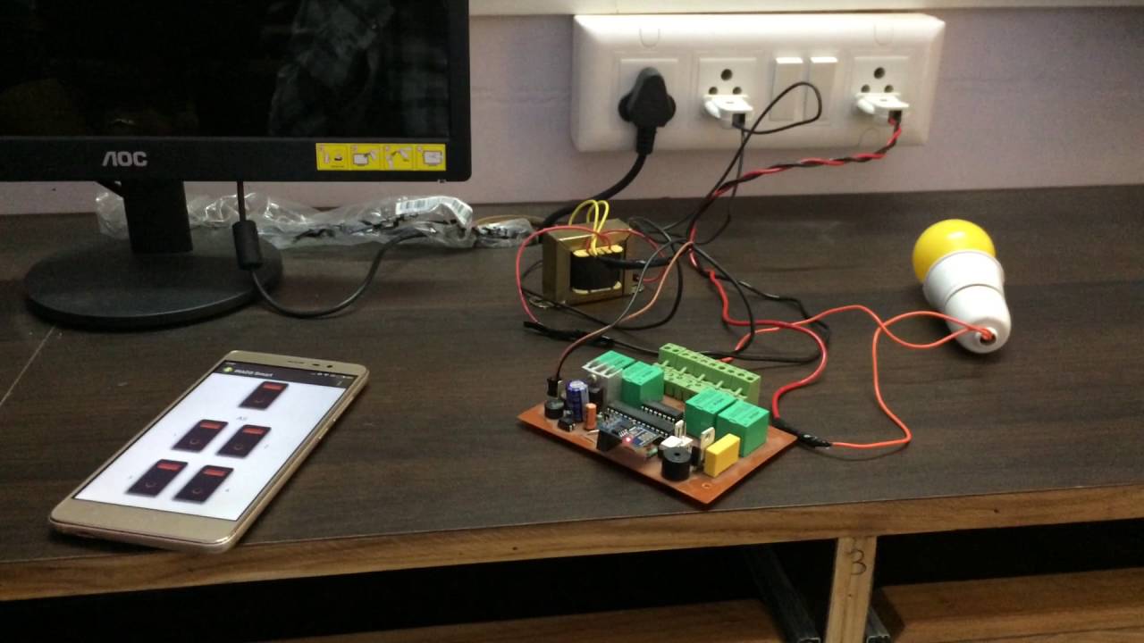 Turn On / Off Home Appliances using mobile app. - YouTube