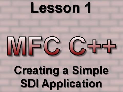 C++ MFC Lesson 1: Creating a Simple SDI Application - YouTube