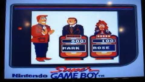 Jeopardy! Nintendo Game Boy Run Game 1: Part 2