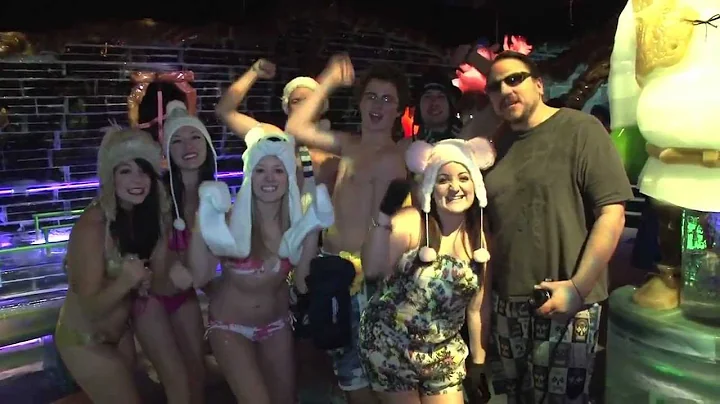 Polar Bear Plunge swimsuit run through Ice at Gaylord Palms 2011