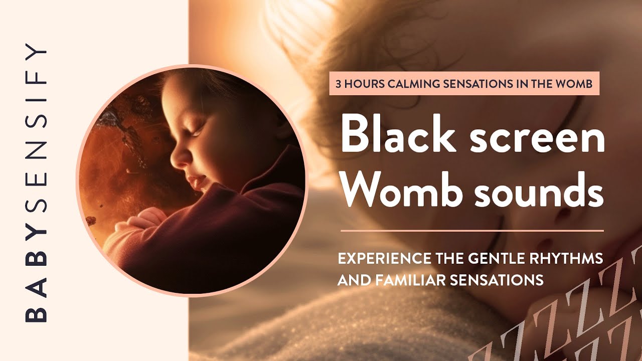 In the Womb Soothing Sounds and Black Screen for Nurturing and Aiding