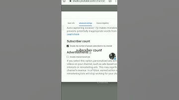 how to hide subscriber on YouTube channel?