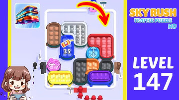 Sky Rush Traffic Puzzle Level 147 Solution Walkthrough