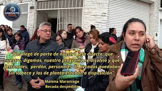A más de 100 becarios sin renovación de la beca (Malena Maraniaga Becaria y Víctor Lezcano UPCP)