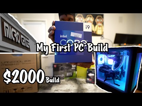 Building My First Gaming PC with No Experience | Entire Vlog i9-13900k Live Build