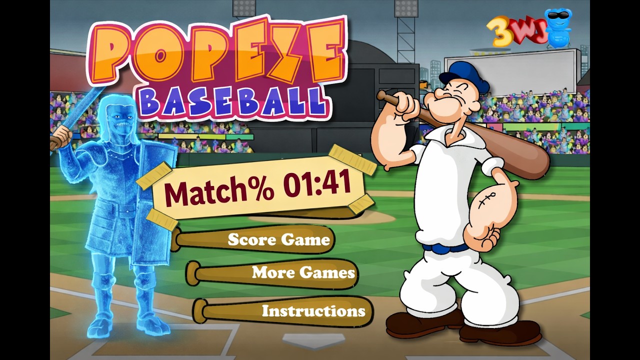 Popeye Baseball Speedrun Match% 