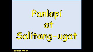 PANLAPI AT SALITANG-UGAT || FILIPINO