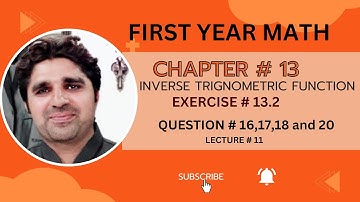Exercise # 13.2||Question # 16,17,18 and 20  ||First- Year|| 11Th Class Mathematics