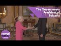 The queen receives bulgarian president rumen radev