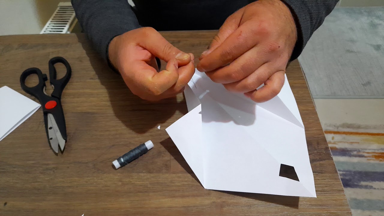 KAĞIT UÇURTMA - ŞEYTAN UCURTMA NASIL YAPILIR? - paper kite making