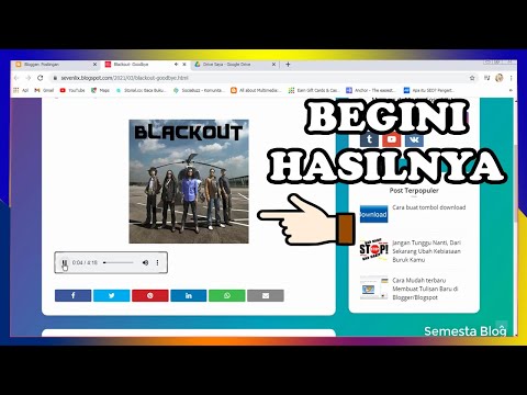Video: Cara Menanam Lagu Di Blog