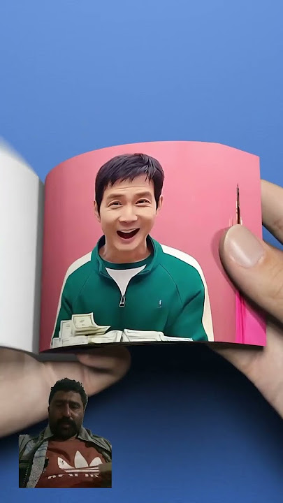 When  player 456 wins the sequid game flipbook #sequidgame #art #money #girlsflipbook
