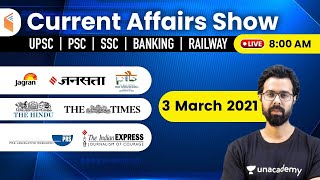 8:00 AM - 3 March 2021 Current Affairs | Daily Current Affairs 2021 by Bhunesh Sir | wifistudy