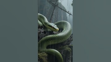 "giant python #ai #snake #art #wildlife #giantpython #animation #massivesnake #shorts