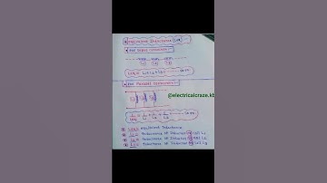 SERIES & PARALLEL combinations of INDUCTORS💡 #shorts #electrical #electronics #circuit #electronic