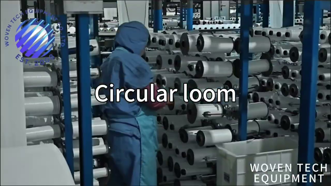 Circular loom weaving machine use for produce pp woven bag, mesh bag, big bag, ground cover, etc.