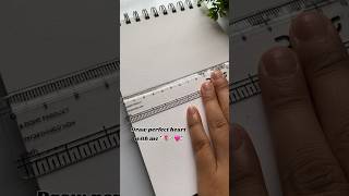 Draw perfect heart with me 𓍢ִ໋🌷͙֒ ᰔᩚ #artistsonyoutube #artshorts #drawingforbeginners #tutorial