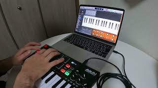 AKAI mpk mini playのドラムパッドをGaragebandで使える設定にする