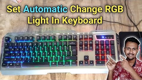 How To Set Automatic Change RGB Light In Zebronics Transformer Keyboard | Best Secret Trick