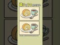 【間違い探し】ロールケーキと紅茶　#脳トレ #間違い探し